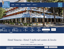 Tablet Screenshot of hotelveneziajesolo.it